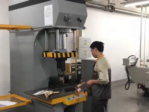 Japan Client Testing Hydraulic Press Machine in Our Factory