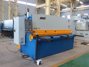 QC11y-16X3200 cnc cutting stainless steel otomatis hydraulic iron plate guillotine shearing machine with E21